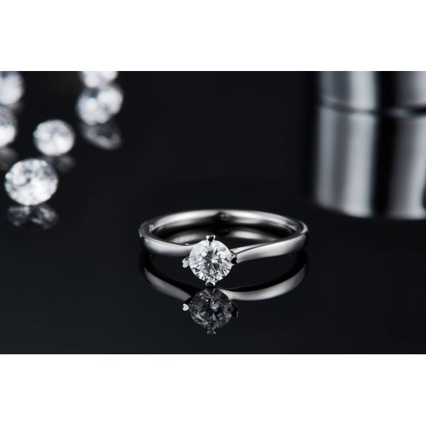 9K Gold Jewelry Minimalist Designs Moissanite 925 Silver Ring