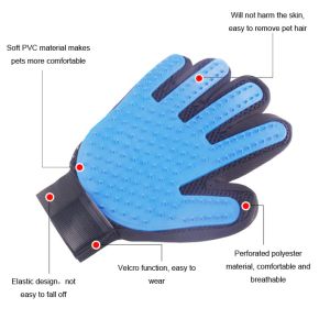 Polyester PVC Pet Grooming Tool Hair Remover Gloves Brush 56g