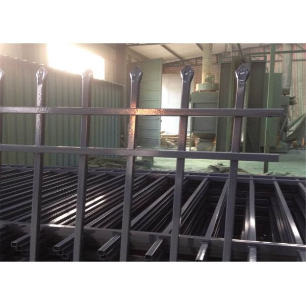 Garden using Spear top 1.8m(H)x2.4m(W) Hercules Security Fencing Stain any INTERPON colour Powder