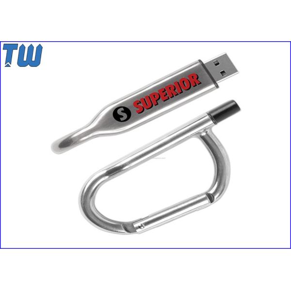 Buy Promotional Safety Carabiner 128GB USB Memory Stick Pen Drives at wholesale prices