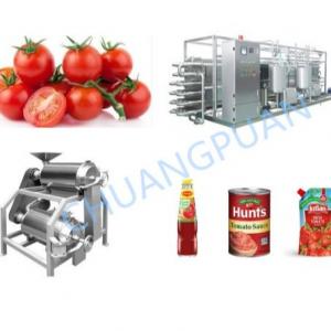 Quality Stainless Steel Tomato Paste Production Line Voltage 415V Production Capacity 2-60T/H for sale
