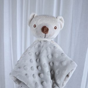 Baby Cozy Fleece Security Blanket Plush Lovey Minky Dot Blanket