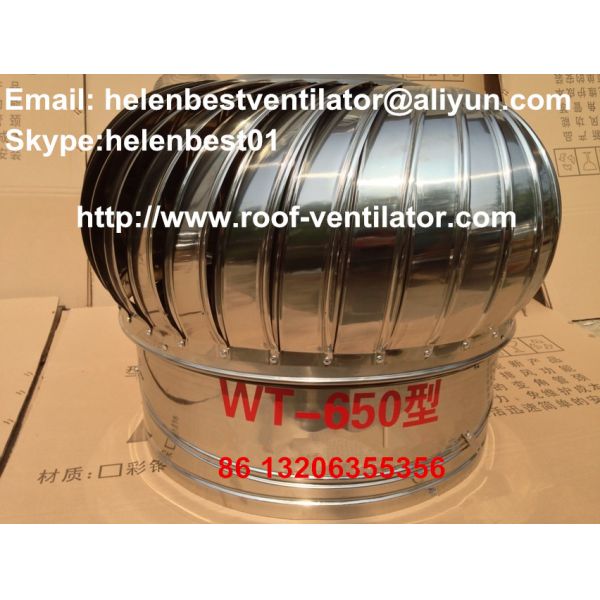 Buy 650mm roof wind turbine ventilator stainless steel 304 at wholesale prices