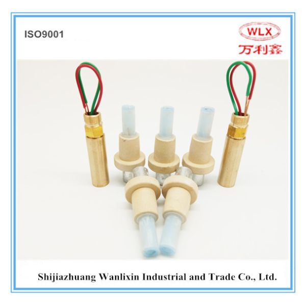 Pt-Rh Expendable Immersion Thermocouple, Disposable Thermocouple