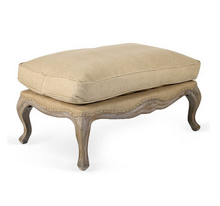 Buy french vintage antique ottoman fabric wooden leisur chair loung with footrest sofa wood at wholesale prices