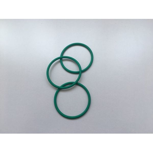 Multifunctional Silicone O Ring Seals , Medical Devices Green Round Rubber Rings