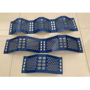 0.8mm Thick Blue color Windbreak Fence Panels for Railway