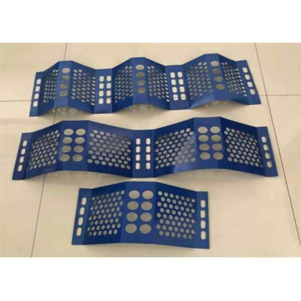 Buy 0.8mm Thick Blue color Windbreak Fence Panels for Railway at wholesale prices