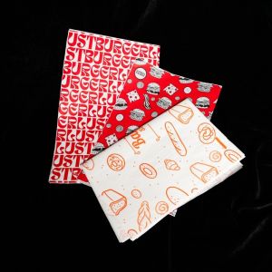 Wholesale custom printing logo eco-friendly biodegradable fried burger sandwich