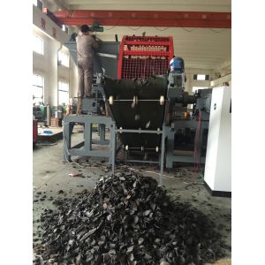 ZPS-1300 Truck Tire Shredder With Conveyors 50mm Outlet Size 5ton Per Hour Tire