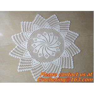 Crocheted Applepine flower Table cloth, table cover, handmade crochet, blanket,