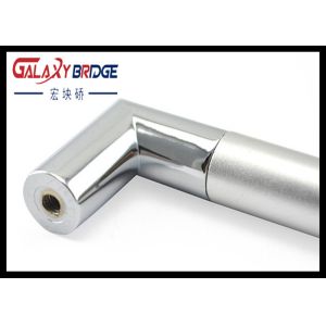 128mm Aluminum Kitchen Cupboard , Zinc Silver Refrigerator Door Pulls Simple