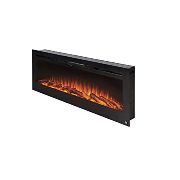 Wall Mounted Indoor Electric Fireplace Heater with 750-1500W Power Output and