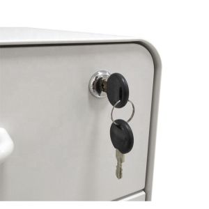 Lockable Steel Mobile Pedestal Cabinet Assembly Structure A4 Files