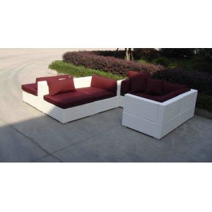 6pcs PE wicker sofas