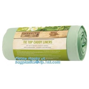 100% biodegradable compostable plastic garbage bags, 100% biodegradable black