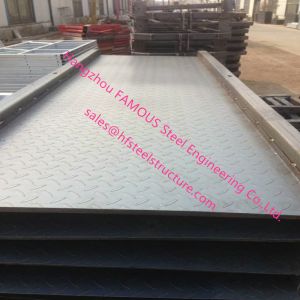 90 Degree Hoist Working Platform Round Design Modular Cradle With Anti Slip