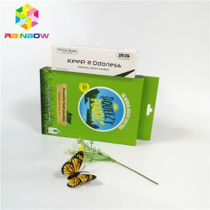 Recyclable custom logo design brand printed UV Hot stamping paper card boxes