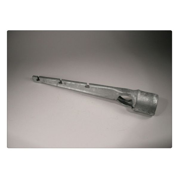 Easy Install Chain Link Fence Fittings Vertical Straight 3 Strand Barb Wire Arm