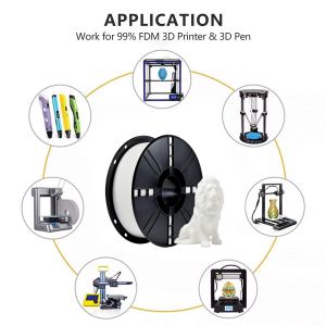 China White PRO 3D Printer Filament 1.75 PETG Toughness Enhanced Customized Request on sale