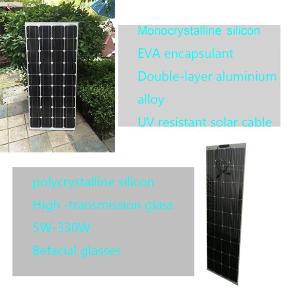 72 Cells Monocrystalline 300W Solar Panel for Solar Panel System
