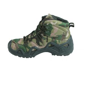 Quality SJ OEM Outdoor Anti slip Tongue Nylon Fabric Gusset for Slippery Surfaces Army Boots for Men for sale