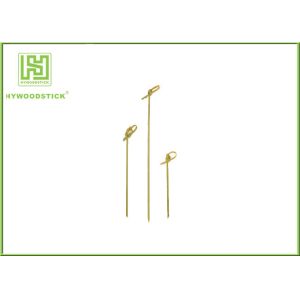 Safe Food Decorative Bamboo Sticks Flat Kebab Skewers For Grilling