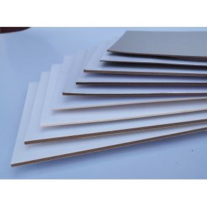 Quality Moisture Proof Grey Cardboard Sheets Coated Grey Chipboard Paperboard 350gsm for sale