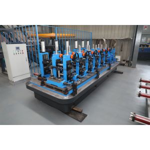 Steel Pipe Making Machine , Tube Rolling Machine With HF Welded