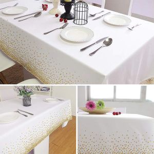 Custom Logo 137x274cm PE Spandex Tablecloth For Hotel