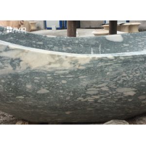 Marble / Granite Nature Stone Bathtub Smoothness Surface OEM Service
