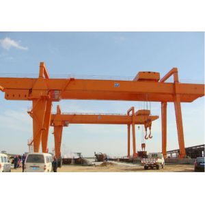 High Power Double Girder Rail Mounted Gantry Crane 15 Ton CE / ISO Certificated