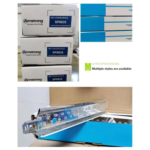 T-Shaped Steel Material Baking Paint Keel Suspended Ceiling In Traditional Design Style