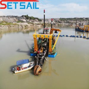 6 Inch Cutter Suction Dredging Boat with Good Capacity and Sand Pump 1 Set Min