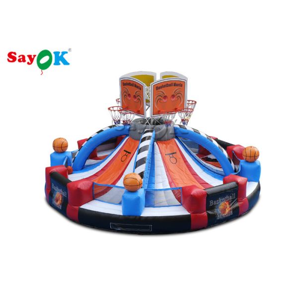 Buy Giant Outdoor Inflatable Basketball Hoop Shooting Game Customized Logo at wholesale prices