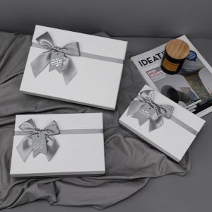 Cosmetic Packaging Box Gray Gift Box Souvenir Gift Box Tanabata Gift Box