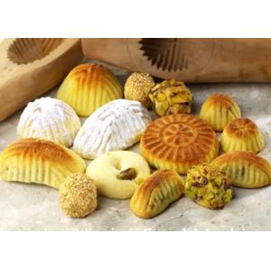 Polished 304ss Stamping Encrusting Machine For Maamoul Production Line