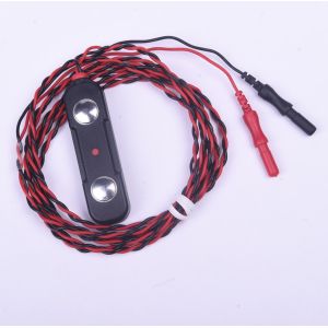 Black Bar Electrode With Two 9 Mm Convex Disc Contacts Spaced 30mm Apart