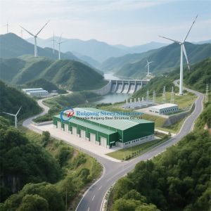 Low Price Metal Building Pre-Engineered Structural Steel Workshop Warehouse with Crane