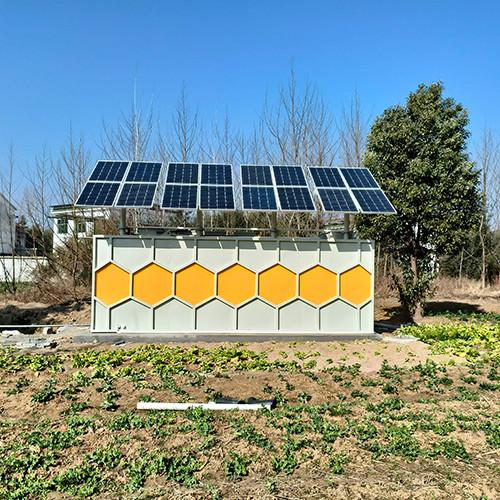 15 Ton Pure Solar Sewage Treatment Equipment Honeycomb Structure 360 Degree