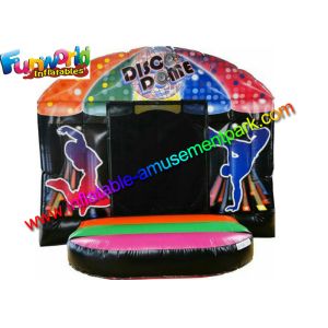 Disco Inflatable Bouncy Castles , Inflatable Jumping Bouncer With Vinyl