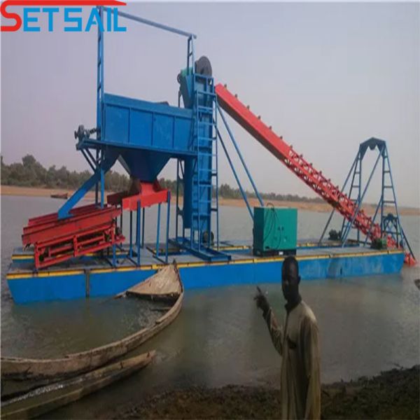 Mining Dredging Gold Ship for River Lifelong After-sales Service Dredging Depth 7m-20m