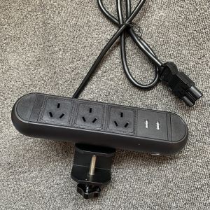 110-250V Clamp Desk USB Power Outlet With GST 18/3 Plug CE CCC ROHS