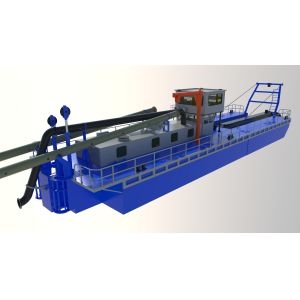 15m 12 Inch Gold Dredge 20m Length Gold Mining Dredge