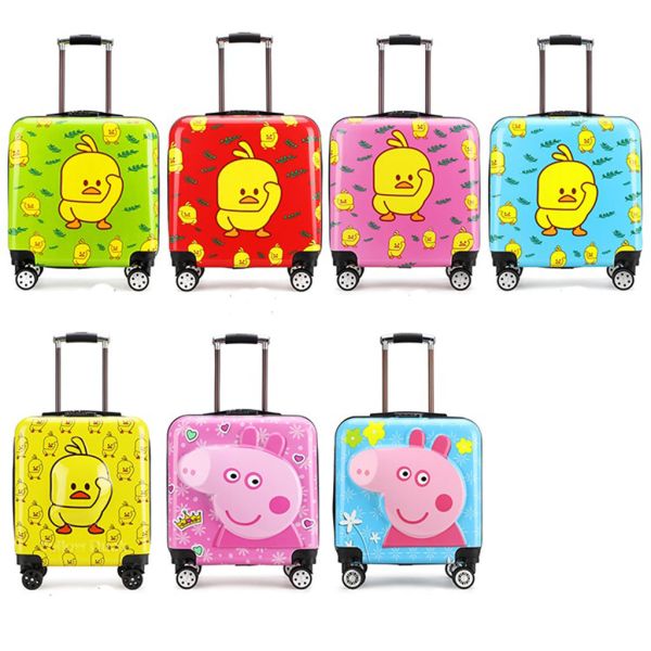 Practical 25L Kids Travel Luggage Multiscene Polyester Material