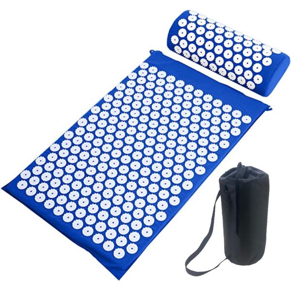 Antislip Body Buliding Massage Acupressure Yoga Mat Easy Relief Portable