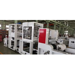 Polyethylene Film Auxiliary Equipment 90m/min Embossing Gusseting Rewinding