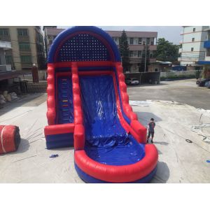 OEM Silk Printing Inflatable Pool Water Slide Commercial Bouncer