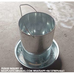 Chicken Feeder Galvanized Chicken Feeder POULTRY FARM Poultry Husbandry Steel