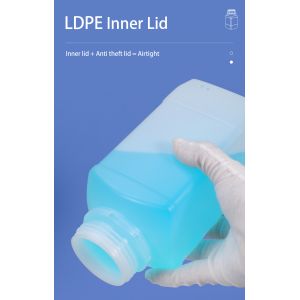 Mouthwash Recycled 16 Oz 1l Hdpe Bottle Eco Friendly Rectangle Square